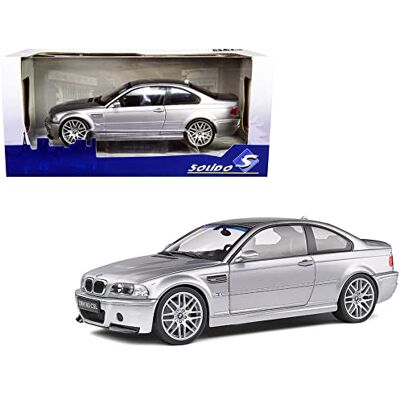 Solido 1:18 BMW E46 CSL Coupé Silber, Mehrfarbig Solido 1:18 BMW E46 CSL Coupé Silber, Mehrfarbig