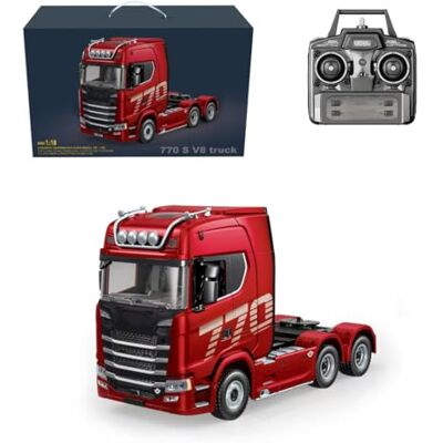 ENGINEMECH 770S 6X4 RC Schlepper LKW, Schwerlast Traktor Sattel Anhänger Maßstab 1:18, Auto für Erwachsene Geschenk ENGINEMECH 770S 6X4 RC Schlepper LKW, Schwerlast Traktor Sattel Anhänger Maßstab 1:18, Auto für Erwachsene Geschenk