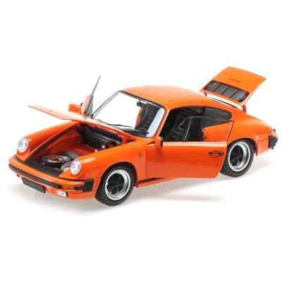 Minichamps 100063025-1:18 1983 Porsche 911 Carrera Coupe 3.2-Orange Sammlerstück Miniaturauto Minichamps 100063025-1:18 1983 Porsche 911 Carrera Coupe 3.2-Orange Sammlerstück Miniaturauto