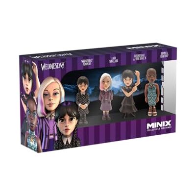 BANDAI Minix – Wednesday – 4er-Pack – Sammelfigur, 7 cm – (Mittwoch, Mittwoch im Ballkleid, Enid, Bianca) BANDAI Minix – Wednesday – 4er-Pack – Sammelfigur, 7 cm – (Mittwoch, Mittwoch im Ballkleid, Enid, Bianca)