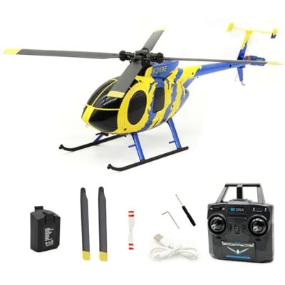 TENIREALX RC ERA C184 MD500 RC Hubschrauber für Erwachsene, 2,4 G, 4 Kanäle, 6-Achsen-Kreisel, kein Querruder, stabilisiertes Flugzeug mit optischem Sensor und verbessertem Sender, RTF/1-Batterie TENIREALX RC ERA C184 MD500 RC Hubschrauber für Erwachsene, 2,4 G, 4 Kanäle, 6-Achsen-Kreisel, kein Querruder, stabilisiertes Flugzeug mit optischem Sensor und verbessertem Sender, RTF/1-Batterie