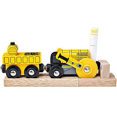 Bigjigs Rail Raketenmotor - Heritage Replik, Kompatibel, Ab 3 Jahren Bigjigs Rail Raketenmotor - Heritage Replik, Kompatibel, Ab 3 Jahren