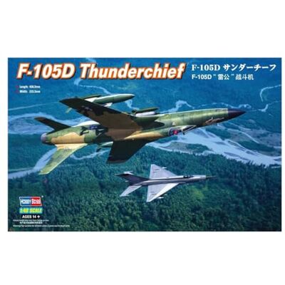Hobby Boss F-105D Thunderchief 1:48 Modellbausatz Hobby Boss F-105D Thunderchief 1:48 Modellbausatz