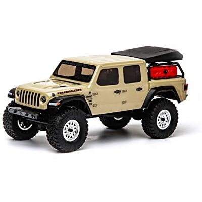 Axial 1/24 SCX24 Jeep JT Gladiator 4WD Rock Crawler Brushed RTR, Beige Grey/Silver, 26.8 cm x 26.03 cm x 16.51 cm Axial 1/24 SCX24 Jeep JT Gladiator 4WD Rock Crawler Brushed RTR, Beige Grey/Silver, 26.8 cm x 26.03 cm x 16.51 cm