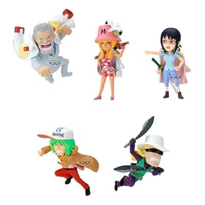 Banpresto BANDAI Figur World Collectable Figure One Piece A 7cm (5 Verschiedene Figuren einzeln verpackt) -BP28700P Banpresto BANDAI Figur World Collectable Figure One Piece A 7cm (5 Verschiedene Figuren einzeln verpackt) -BP28700P