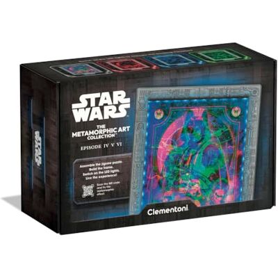 Clementoni Star Wars Metamorphic Art Collection Episode 4-6 520 Teile Puzzle mit beleuchtetem Rahmen Merch-Set für Fans & Sammler Ideal als Deko & Geschenk 35162 von Clementoni Star Wars Metamorphic Art Collection Episode 4-6 520 Teile Puzzle mit beleuchtetem Rahmen Merch-Set für Fans & Sammler Ideal als Deko & Geschenk 35162 von