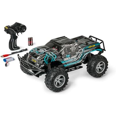 Carson 500404286 1:10 The Demolisher 100% RTR türkis Ferngesteuertes Auto, Offroad Truggy, RC Auto, RC Offroader, RC Fahrzeug, RC Spielzeug Carson 500404286 1:10 The Demolisher 100% RTR türkis Ferngesteuertes Auto, Offroad Truggy, RC Auto, RC Offroader, RC Fahrzeug, RC Spielzeug