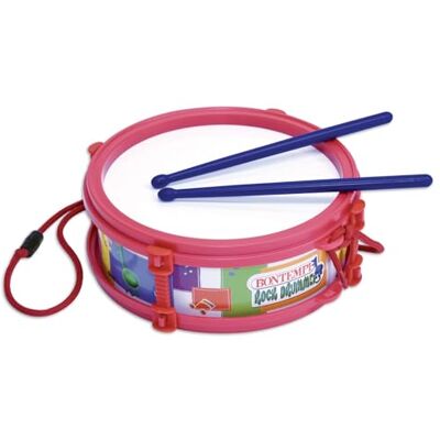 Bontempi BeatMaster: Trommel mit Riemen und Zauberstäben für ein komplettes rhythmisches Erlebnis, Rosa Bontempi BeatMaster: Trommel mit Riemen und Zauberstäben für ein komplettes rhythmisches Erlebnis, Rosa