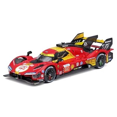 Bburago Ferrari 499P #50 Lemans Sieger 2024 Modellauto 1:43 Die-Cast Originalgetreues Sammlerauto Rennwagen Spielzeugauto, ab 14+ (18-36322P2) Bburago Ferrari 499P #50 Lemans Sieger 2024 Modellauto 1:43 Die-Cast Originalgetreues Sammlerauto Rennwagen Spielzeugauto, ab 14+ (18-36322P2)
