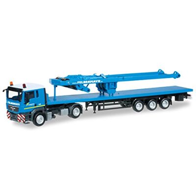Herpa 303781 Man TGS Flachbett-Sattelzug Felbermayr, L Herpa 303781 Man TGS Flachbett-Sattelzug Felbermayr, L