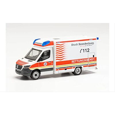 Herpa Mercedes-Benz Sprinter 18 Fahrtec RTW Rettungsdienst Brandenburg in Miniatur zum Basteln Sammeln und als Geschenk Herpa Mercedes-Benz Sprinter 18 Fahrtec RTW Rettungsdienst Brandenburg in Miniatur zum Basteln Sammeln und als Geschenk