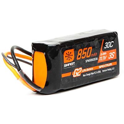 Spektrum 11,1 V 850mAh 3S 30C Smart G2 LiPo-Akku: IC2 Spektrum 11,1 V 850mAh 3S 30C Smart G2 LiPo-Akku: IC2