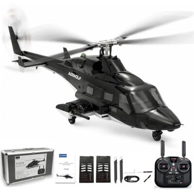 NULA F02S Air-Wolf RC Hubschrauber für Erwachsene, 8CH 3D/6G Flybarless Ferngesteuertes Flugzeug Helikopter mit Stabilisierung Optischer Flusspositionierung-RTF NULA F02S Air-Wolf RC Hubschrauber für Erwachsene, 8CH 3D/6G Flybarless Ferngesteuertes Flugzeug Helikopter mit Stabilisierung Optischer Flusspositionierung-RTF