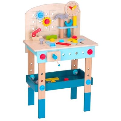 Tooky Toy Kinder Werkbank mit Werkzeug FSC Holz: Werkbank Spielzeug, Montessori Lernspielzeug, Fördert Motorische, Kognitive, Soziale & Emotionale Entwicklung, Werkzeug Spielzeug, Geschenk ab 3 Jahren Tooky Toy Kinder Werkbank mit Werkzeug FSC Holz: Werkbank Spielzeug, Montessori Lernspielzeug, Fördert Motorische, Kognitive, Soziale & Emotionale Entwicklung, Werkzeug Spielzeug, Geschenk ab 3 Jahren