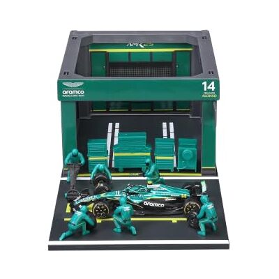 Bburago – Aston Martin AMR25 Alonso, Pit-Stop-Spielset im Maßstab 1:43 Bburago – Aston Martin AMR25 Alonso, Pit-Stop-Spielset im Maßstab 1:43