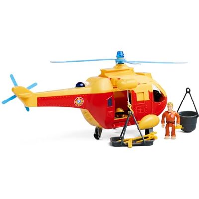 Simba Feuerwehrmann Sam Hubschrauber Wallaby II Update, automatischem Rotor, Licht, Sound, Seilwinde, Tom Figur, Zubehör, 34cm, ab 3 Jahre Simba Feuerwehrmann Sam Hubschrauber Wallaby II Update, automatischem Rotor, Licht, Sound, Seilwinde, Tom Figur, Zubehör, 34cm, ab 3 Jahre