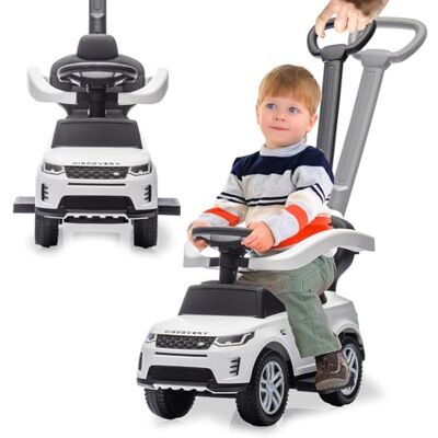 JAMARA 464058 Rutscher Land Rover Discovery 3in1, Rutschauto mit Schubstange, Kinder Fahrzeug Car, Spielzeug Rutscher, Geschenkidee für Kinder, Kippschutz, Schub- und Haltestange JAMARA 464058 Rutscher Land Rover Discovery 3in1, Rutschauto mit Schubstange, Kinder Fahrzeug Car, Spielzeug Rutscher, Geschenkidee für Kinder, Kippschutz, Schub- und Haltestange