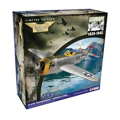 Corgi AA33827 P-47D Thunderbolt® Republic 28RA, Dottie Mae Modellflugzeug – Druckguss-Flugzeuge und Flugzeugmodelle für Kinder ab 5 Jahren, Druckguss-Flugzeug-Flugzeug, Spielzeugflugzeuge Corgi AA33827 P-47D Thunderbolt® Republic 28RA, Dottie Mae Modellflugzeug – Druckguss-Flugzeuge und Flugzeugmodelle für Kinder ab 5 Jahren, Druckguss-Flugzeug-Flugzeug, Spielzeugflugzeuge