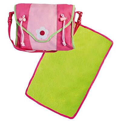 Heless 977 Wickeltasche für Puppen, mit separater Wickelunterlage und Windel, 3 teilig Heless 977 Wickeltasche für Puppen, mit separater Wickelunterlage und Windel, 3 teilig
