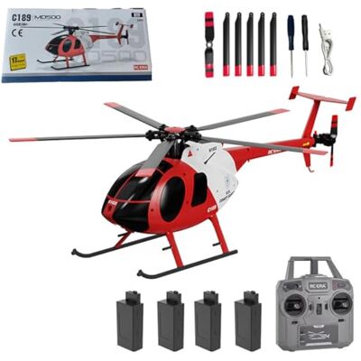 Joytopiaminds C189 MD500 Little Bird RC-Hubschrauber mit Ein-Tasten-Start/Landung, 2,4 GHz 4-Kanal-Einrotor-Brushless-6-Achsen-Gyro-RC-Hubschrauber mit optischer Flusspositionierung und Höhenhaltung – RTF Joytopiaminds C189 MD500 Little Bird RC-Hubschrauber mit Ein-Tasten-Start/Landung, 2,4 GHz 4-Kanal-Einrotor-Brushless-6-Achsen-Gyro-RC-Hubschrauber mit optischer Flusspositionierung und Höhenhaltung – RTF