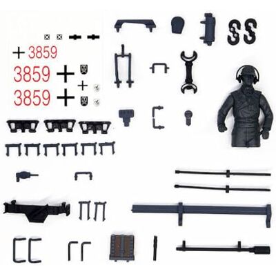 JIAFANRC DIY Zubehör Komplettset für Henglong 3859 1/16 Deutscher Panzer IV F2 RC Panzer JIAFANRC DIY Zubehör Komplettset für Henglong 3859 1/16 Deutscher Panzer IV F2 RC Panzer