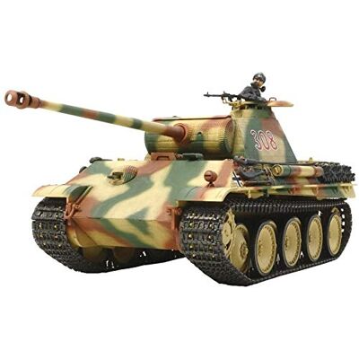 TAMIYA 30055 1:35 Dt. Panther G Frühe (Motor) Nachbildung Plastikbau DIY Modellbausatz Montage unlackiert, Mittel TAMIYA 30055 1:35 Dt. Panther G Frühe (Motor) Nachbildung Plastikbau DIY Modellbausatz Montage unlackiert, Mittel