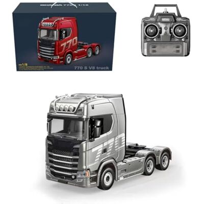 ENGINEMECH 770S 6X4 RC Schlepper LKW, Schwerlast Traktor Sattel Anhänger Maßstab 1:18, Auto für Erwachsene Geschenk ENGINEMECH 770S 6X4 RC Schlepper LKW, Schwerlast Traktor Sattel Anhänger Maßstab 1:18, Auto für Erwachsene Geschenk