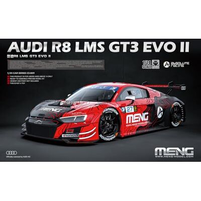 MENG 1/24 Audi R8 LMS GT3 EVO II Plastik-Modellbau Maßstab: 1:24 MENG 1/24 Audi R8 LMS GT3 EVO II Plastik-Modellbau Maßstab: 1:24