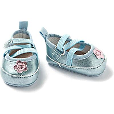 Heless Ballerinas - Pink, Blau, Silber - Puppenschuhe Heless Ballerinas - Pink, Blau, Silber - Puppenschuhe