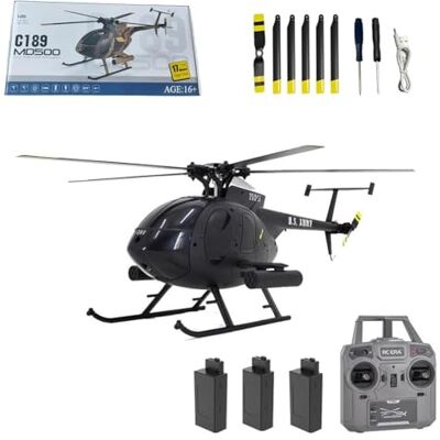 Stylomira C189 MD500 Little Bird RC-Hubschrauber mit 6-Achsen-Gyroskop, 2,4 GHz 6-Kanal Brushless US Rescue Verstellpropeller Kunstflughubschrauber mit Höhenhaltung und optischer Flusspositionierung RTF Stylomira C189 MD500 Little Bird RC-Hubschrauber mit 6-Achsen-Gyroskop, 2,4 GHz 6-Kanal Brushless US Rescue Verstellpropeller Kunstflughubschrauber mit Höhenhaltung und optischer Flusspositionierung RTF