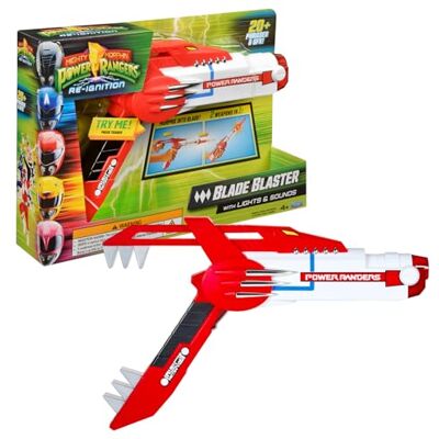Power Rangers 2-in-1-Kostümwaffe, elektronischer Blaster, Sound- und Lichtfunktionen, für Kinder ab 4 Jahren, PWG11 Power Rangers 2-in-1-Kostümwaffe, elektronischer Blaster, Sound- und Lichtfunktionen, für Kinder ab 4 Jahren, PWG11
