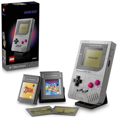 Lego Super Mario Game Boy Modellbau für Erwachsene Nintendo Modell mit 2 Spielmodulen inkl. Zelda sowie Ständer Retro Geschenk für Gaming Fans 72046 Lego Super Mario Game Boy Modellbau für Erwachsene Nintendo Modell mit 2 Spielmodulen inkl. Zelda sowie Ständer Retro Geschenk für Gaming Fans 72046