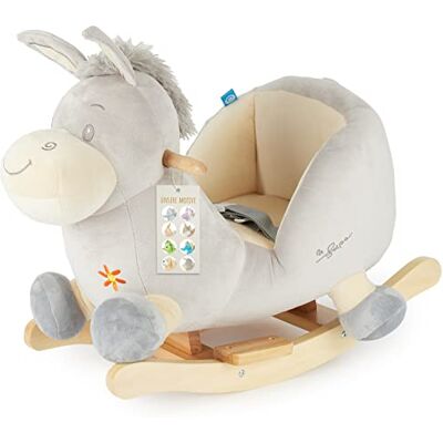 Bieco Plüsch Schaukeltier Esel Fips, 60 cm Kinder Schaukelstuhl mit Sicherheitsgurt Baby Schaukel Schaukel Kleinkind Schaukeltier Baby Schaukelwippe ab 9 Monate Schaukelpferd Holz Bieco Plüsch Schaukeltier Esel Fips, 60 cm Kinder Schaukelstuhl mit Sicherheitsgurt Baby Schaukel Schaukel Kleinkind Schaukeltier Baby Schaukelwippe ab 9 Monate Schaukelpferd Holz