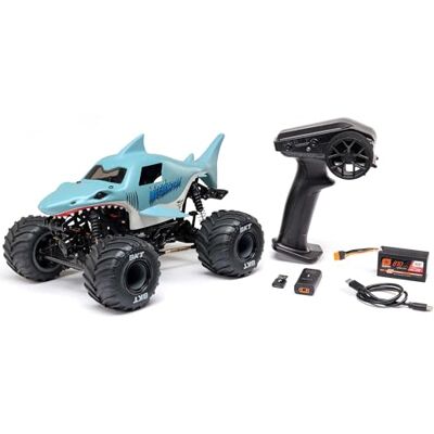 LOSI 1:8 Mini LMT Megalodon Monster Jam Truck 2S 4x4 Ready to Run Bürstenmotor, inkl Akku und Ladegerät LOSI 1:8 Mini LMT Megalodon Monster Jam Truck 2S 4x4 Ready to Run Bürstenmotor, inkl Akku und Ladegerät