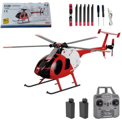 RCXTechPro C189 MD500 4-Kanal Einrotor RC Hubschrauber für Erwachsene, 6-Achsen-Gyro 1:28 Flybarless-Modell Little Bird Stabilisierung Brushless-Höhenhaltung Ferngesteuerter Helikopter – RTF RCXTechPro C189 MD500 4-Kanal Einrotor RC Hubschrauber für Erwachsene, 6-Achsen-Gyro 1:28 Flybarless-Modell Little Bird Stabilisierung Brushless-Höhenhaltung Ferngesteuerter Helikopter – RTF