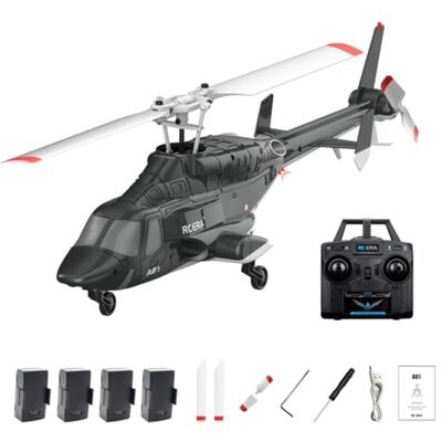 NULA RC ERA A61 Air-Wolf RC Hubschrauber mit Start/Landung Per Tastendruck, 1/52 Single Rotor 2.4G 4CH Helikopter Flugzeug Höhenhaltung Optische Flusspositionierung Für Erwachsene NULA RC ERA A61 Air-Wolf RC Hubschrauber mit Start/Landung Per Tastendruck, 1/52 Single Rotor 2.4G 4CH Helikopter Flugzeug Höhenhaltung Optische Flusspositionierung Für Erwachsene