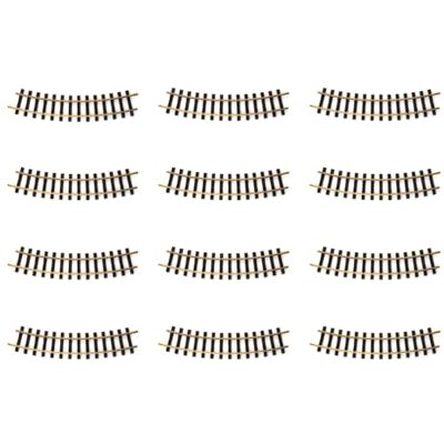 LGB – gebogenes Gleis R2 – 30° L15000, gebogenes Gleiselement, 12 Stück Gleiserweiterung für Gartenbahn, Gleismaterial, Zubehör, Spur G, Maßstab 1:22,5 LGB – gebogenes Gleis R2 – 30° L15000, gebogenes Gleiselement, 12 Stück Gleiserweiterung für Gartenbahn, Gleismaterial, Zubehör, Spur G, Maßstab 1:22,5