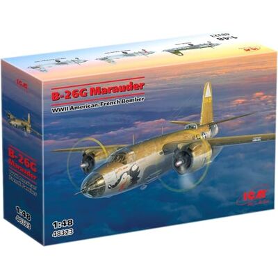 ICM 48323 1:48 B-26G Marauder, WWII American/France Bomber Neu ICM 48323 1:48 B-26G Marauder, WWII American/France Bomber Neu