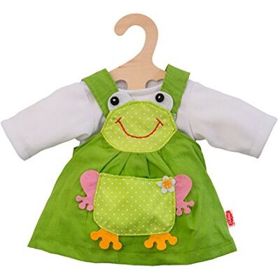 Heless 2488 Bekleidungs-Set für Puppen im Froschi Design, 2 teilig mit Kleid und T-Shirt, Größe 35 – 45 cm Heless 2488 Bekleidungs-Set für Puppen im Froschi Design, 2 teilig mit Kleid und T-Shirt, Größe 35 – 45 cm