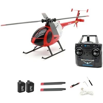 Meiurlex RC ERA C184 MD500 Single-Rotor RC-Hubschrauber – 2,4GHz 4CH Flybarless Ferngesteuerter Helikopter mit Optical-Flow-Sensor, Höhenhaltung und 6-Achsen-Gyro-Stabilisierung, RC-Flugmodell für Erwachsene Meiurlex RC ERA C184 MD500 Single-Rotor RC-Hubschrauber – 2,4GHz 4CH Flybarless Ferngesteuerter Helikopter mit Optical-Flow-Sensor, Höhenhaltung und 6-Achsen-Gyro-Stabilisierung, RC-Flugmodell für Erwachsene