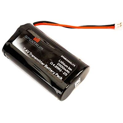 Spektrum 2000mAh 7.4V 2S Li-Ion RC Radio Transmitter Akku Pack: passend für DX9, DX8, DX7S, DX6R, DX5R, DX5 Pro Spektrum 2000mAh 7.4V 2S Li-Ion RC Radio Transmitter Akku Pack: passend für DX9, DX8, DX7S, DX6R, DX5R, DX5 Pro