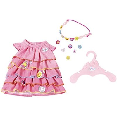 Zapf Creation 824481 Baby Born Sommerkleid Set mit Pins Puppenkleidung 43 cm, bunt Zapf Creation 824481 Baby Born Sommerkleid Set mit Pins Puppenkleidung 43 cm, bunt