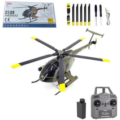 Stylomira C189 MD500 Little Bird RC-Hubschrauber mit 6-Achsen-Gyroskop, 2,4 GHz 6-Kanal Brushless US Rescue Verstellpropeller Kunstflughubschrauber mit Höhenhaltung und optischer Flusspositionierung RTF Stylomira C189 MD500 Little Bird RC-Hubschrauber mit 6-Achsen-Gyroskop, 2,4 GHz 6-Kanal Brushless US Rescue Verstellpropeller Kunstflughubschrauber mit Höhenhaltung und optischer Flusspositionierung RTF