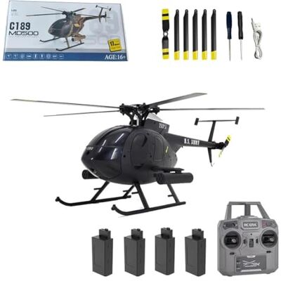 Stylomira C189 MD500 Little Bird RC-Hubschrauber mit 6-Achsen-Gyroskop, 2,4 GHz 6-Kanal Brushless US Rescue Verstellpropeller Kunstflughubschrauber mit Höhenhaltung und optischer Flusspositionierung RTF Stylomira C189 MD500 Little Bird RC-Hubschrauber mit 6-Achsen-Gyroskop, 2,4 GHz 6-Kanal Brushless US Rescue Verstellpropeller Kunstflughubschrauber mit Höhenhaltung und optischer Flusspositionierung RTF