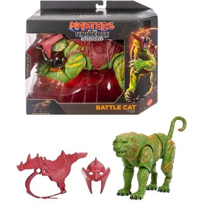 Masters of the Universe Chronicles 2026 Movie Battle Cat Figur 16,5 cm Maßstab, MOTU Deluxe-Sammlerstück, filmgetreu, Glasaugen und beweglicher Kiefer, Tiger mit Sattel und Rüstung, JKJ32 Masters of the Universe Chronicles 2026 Movie Battle Cat Figur 16,5 cm Maßstab, MOTU Deluxe-Sammlerstück, filmgetreu, Glasaugen und beweglicher Kiefer, Tiger mit Sattel und Rüstung, JKJ32