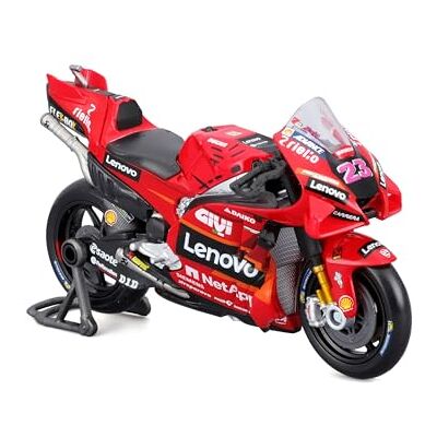 Maisto Ducati Lenovo Team #23 Enea Bastianini Modellmotorrad 1:18 Originalgetreues Sammlermotorrad Spielzeugmotorrad mit Lenkung & Seitenständer, ab 3 Jahren (536396-23) Maisto Ducati Lenovo Team #23 Enea Bastianini Modellmotorrad 1:18 Originalgetreues Sammlermotorrad Spielzeugmotorrad mit Lenkung & Seitenständer, ab 3 Jahren (536396-23)