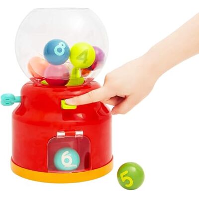 Battat Zahlen & Farben Kaugummiautomat Spielzeug-Kaugummi-Spender 10 Bunte Zahlenkugeln Zählen und Ursache-Wirkung Lernspielzeug für Kleinkinder, Kinder 12 Monate + Battat Zahlen & Farben Kaugummiautomat Spielzeug-Kaugummi-Spender 10 Bunte Zahlenkugeln Zählen und Ursache-Wirkung Lernspielzeug für Kleinkinder, Kinder 12 Monate +