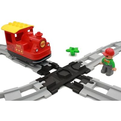 TracksCreations 4-Wege-Drehkreuz für Duplo-kompatible Züge TracksCreations 4-Wege-Drehkreuz für Duplo-kompatible Züge