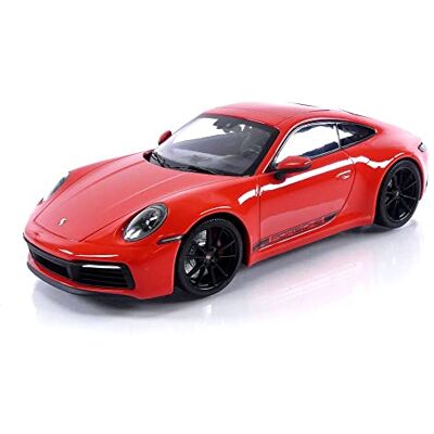 Minichamps 155067327-1:18 Porsche 911 Carrera 4S-2019-Orange Sammlerstück Miniaturauto, Orange Minichamps 155067327-1:18 Porsche 911 Carrera 4S-2019-Orange Sammlerstück Miniaturauto, Orange