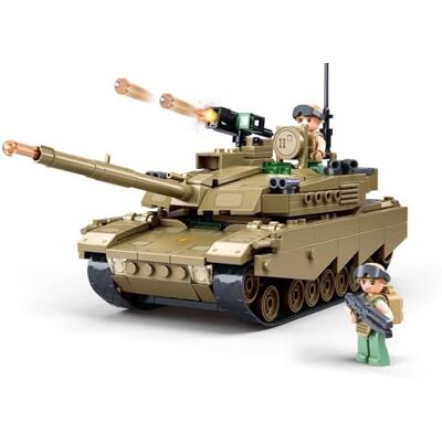 Sluban Militär Panzer Baukasten, 322 Teile, 24,3 cm Lang, Spielzeug für Kinder 6-12 Jahre, M38-B1256, Orange, Lila, Weiß, Gold Sluban Militär Panzer Baukasten, 322 Teile, 24,3 cm Lang, Spielzeug für Kinder 6-12 Jahre, M38-B1256, Orange, Lila, Weiß, Gold